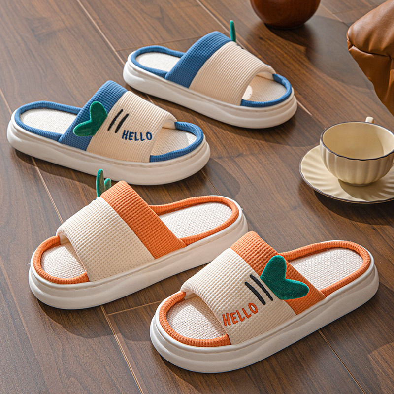 Home Textiles - New Style Linen Slippers for Women