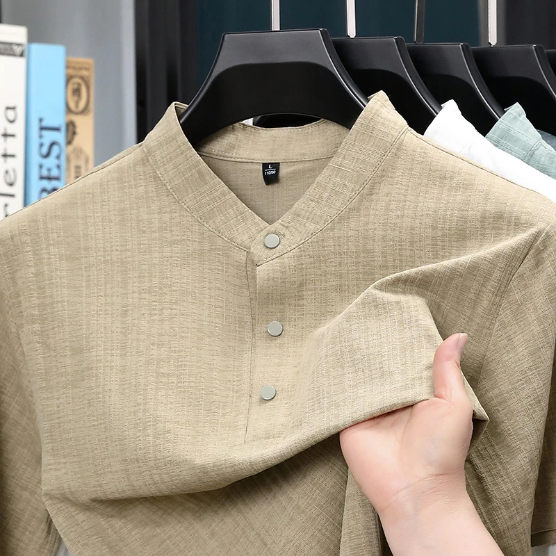 Summer Stand Collar Half Butto - Home Textiles recension och pris