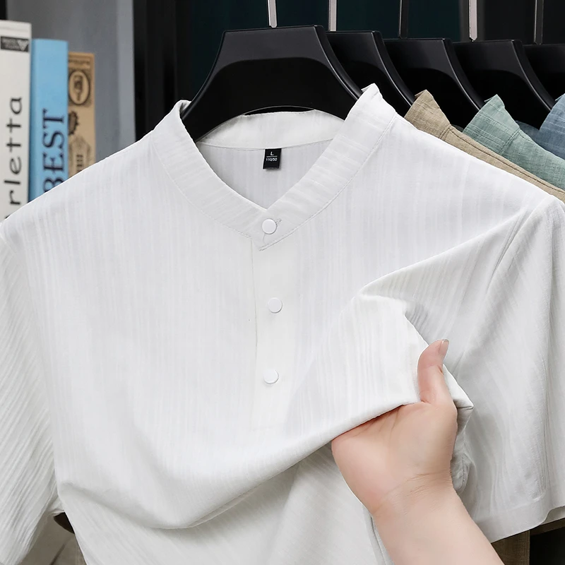 Summer Stand Collar Half Butto - Home Textiles recension och pris