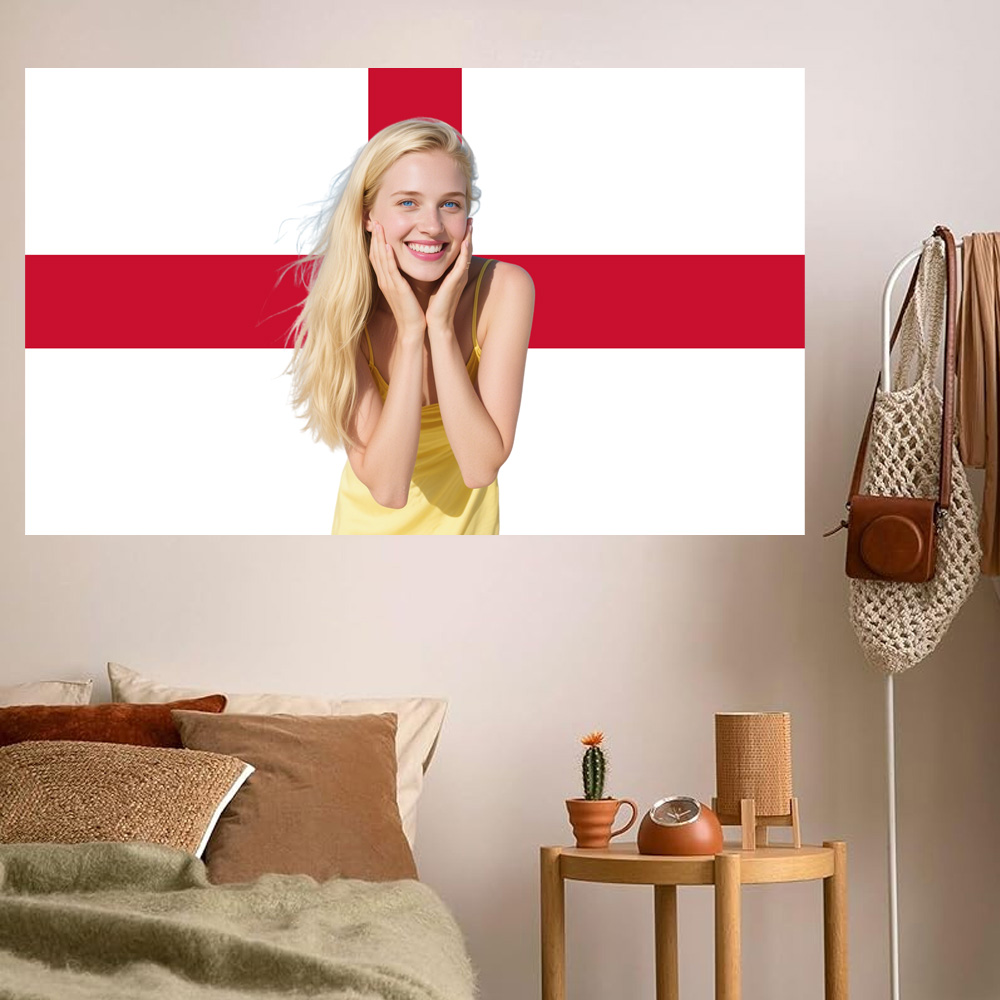 1pc 2D FLAT Personalize Englan - Home Textiles recension och pris