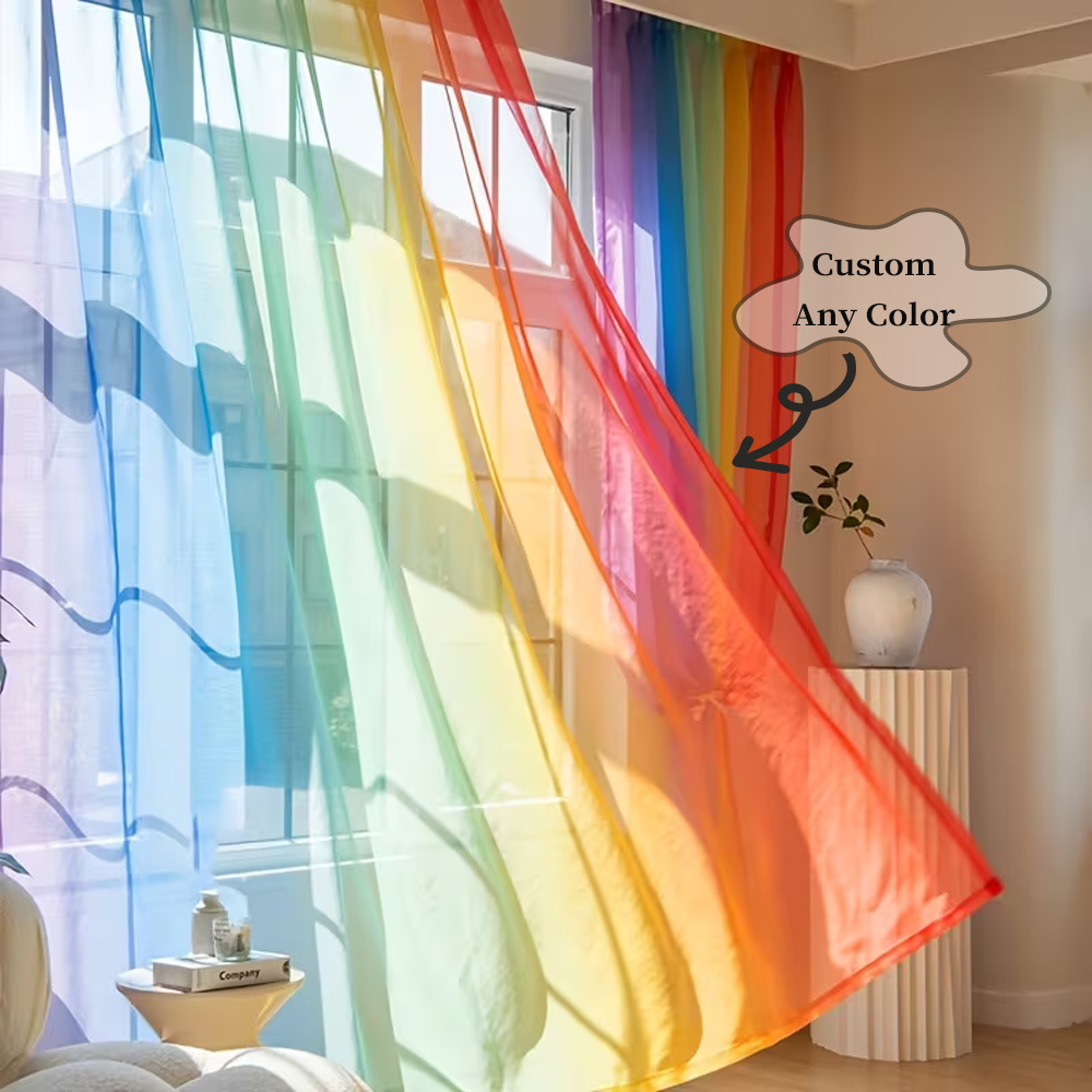 Custom 2D Flat 2pcs Sheer Curt - Home Textiles recension och pris