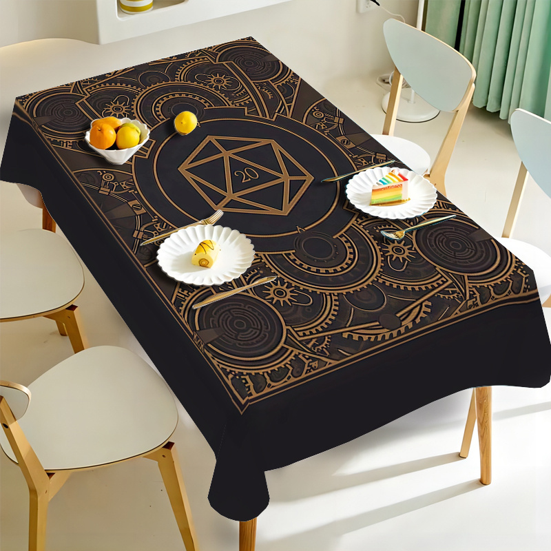 Steampunk Black Golden Gear Pa - Home Textiles recension och pris