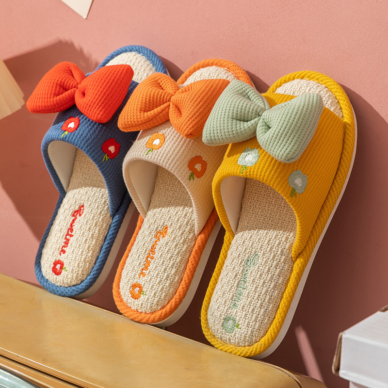Comfort Linen Slippers for Cou - Home Textiles recension och pris