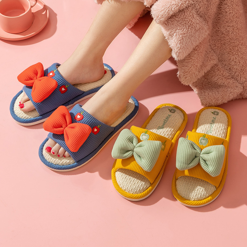 Comfort Linen Slippers for Cou - Home Textiles recension och pris