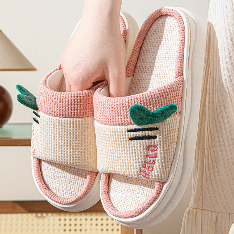 New Style Linen Slippers for W - Home Textiles recension och pris
