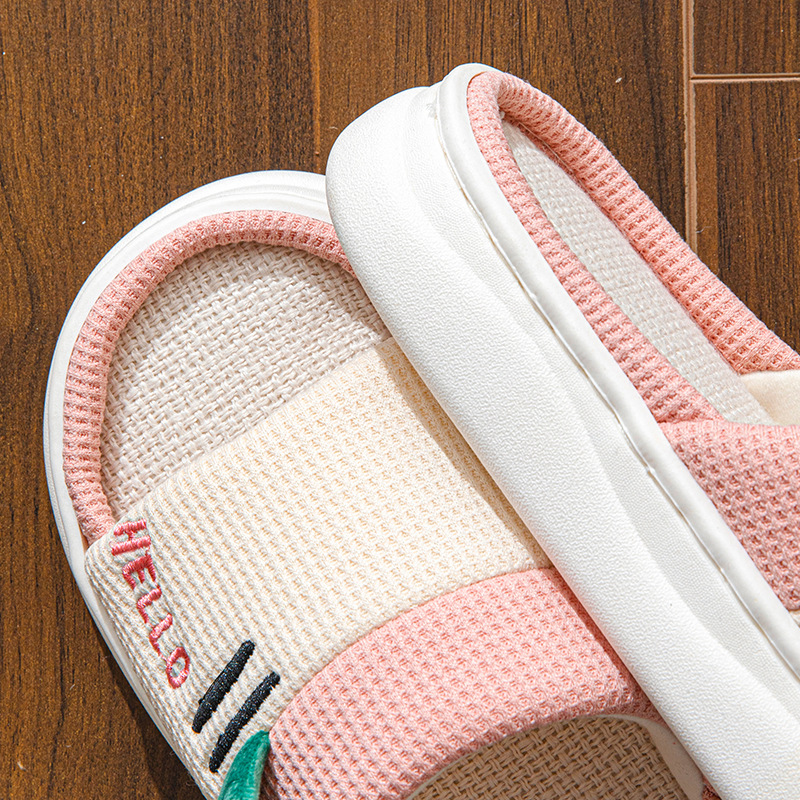 New Style Linen Slippers for W - Home Textiles recension och pris