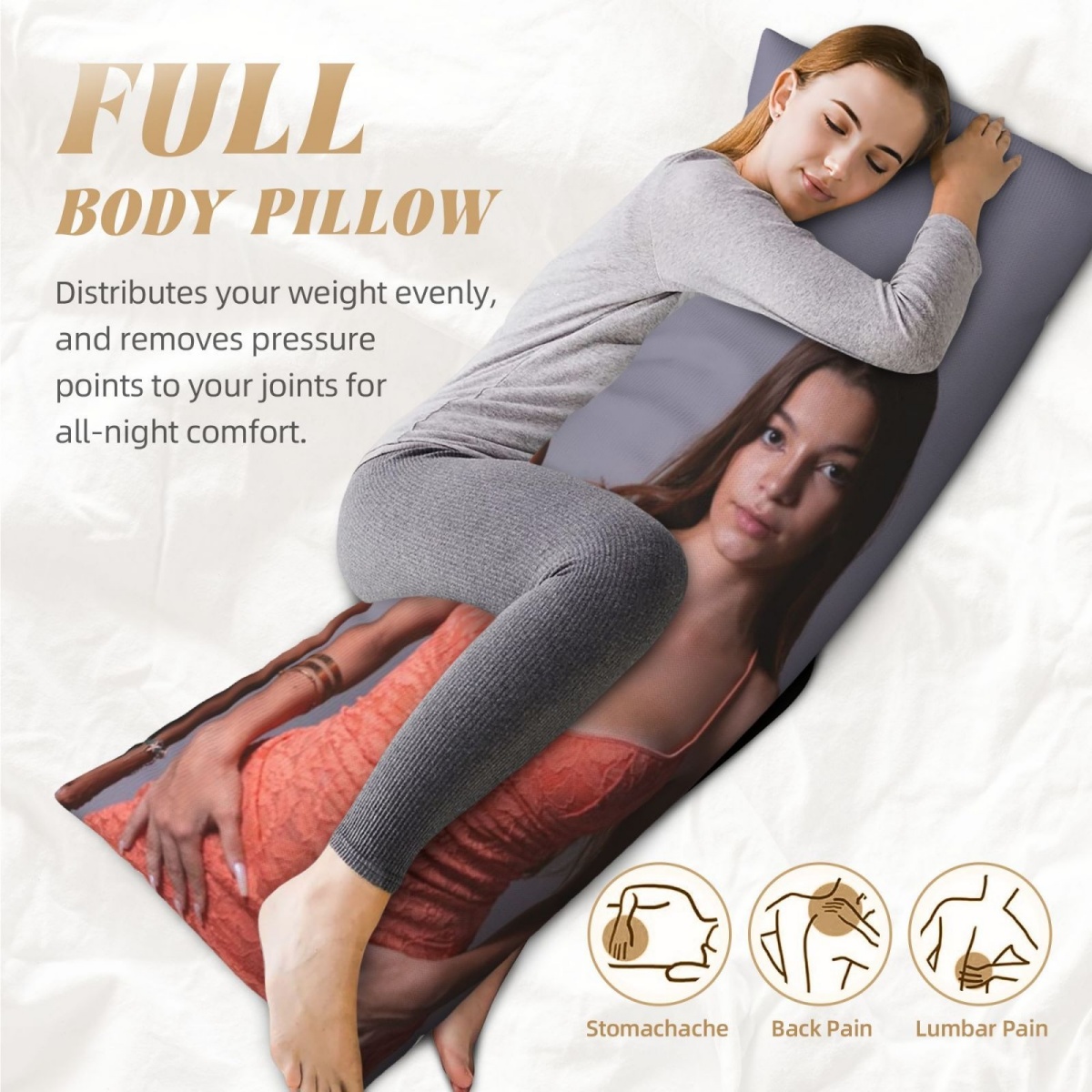 1 Custom Photo Body Pillowcase - Home Textiles recension och pris