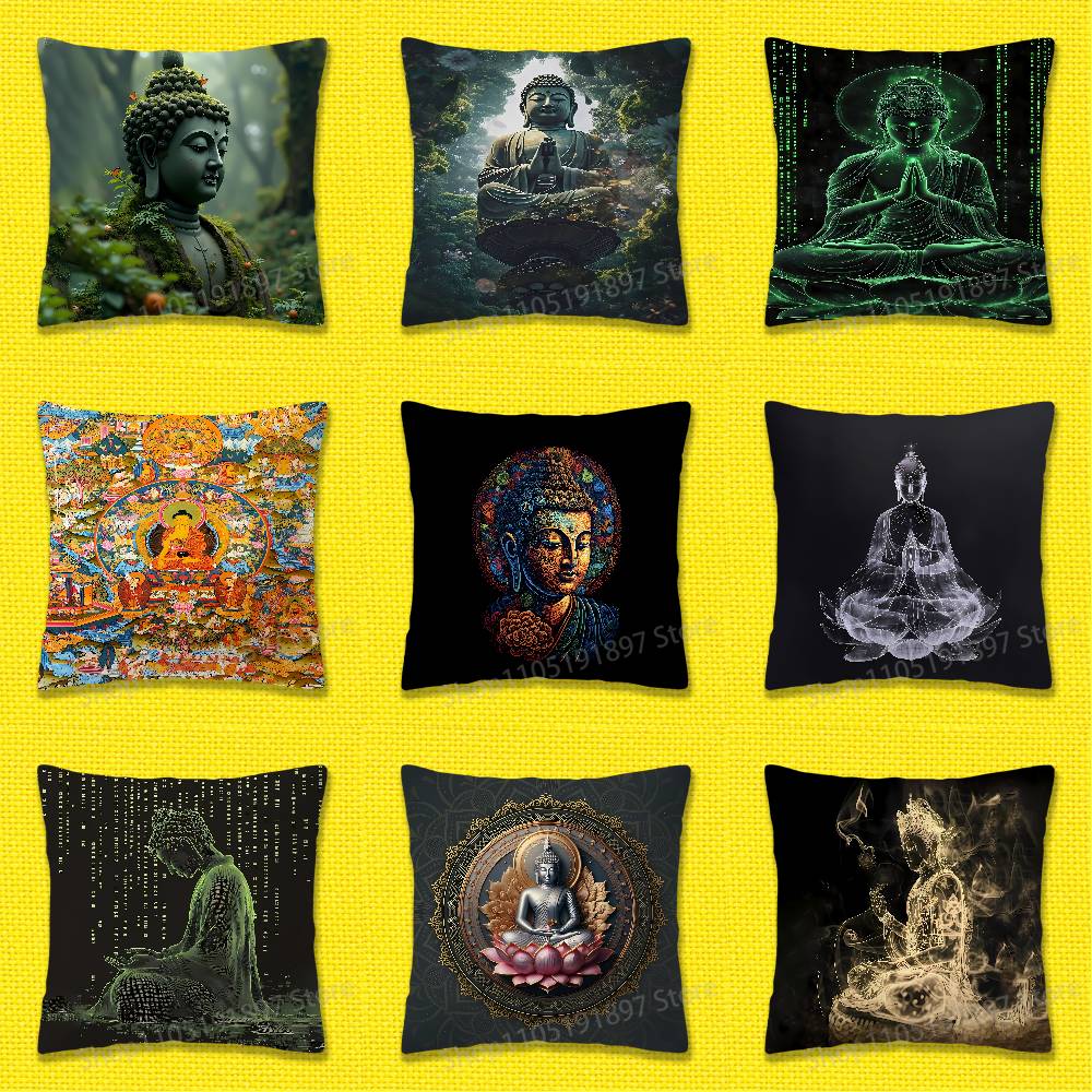 India Buddha Buddhism Throw Pi - Home Textiles India recension och pris