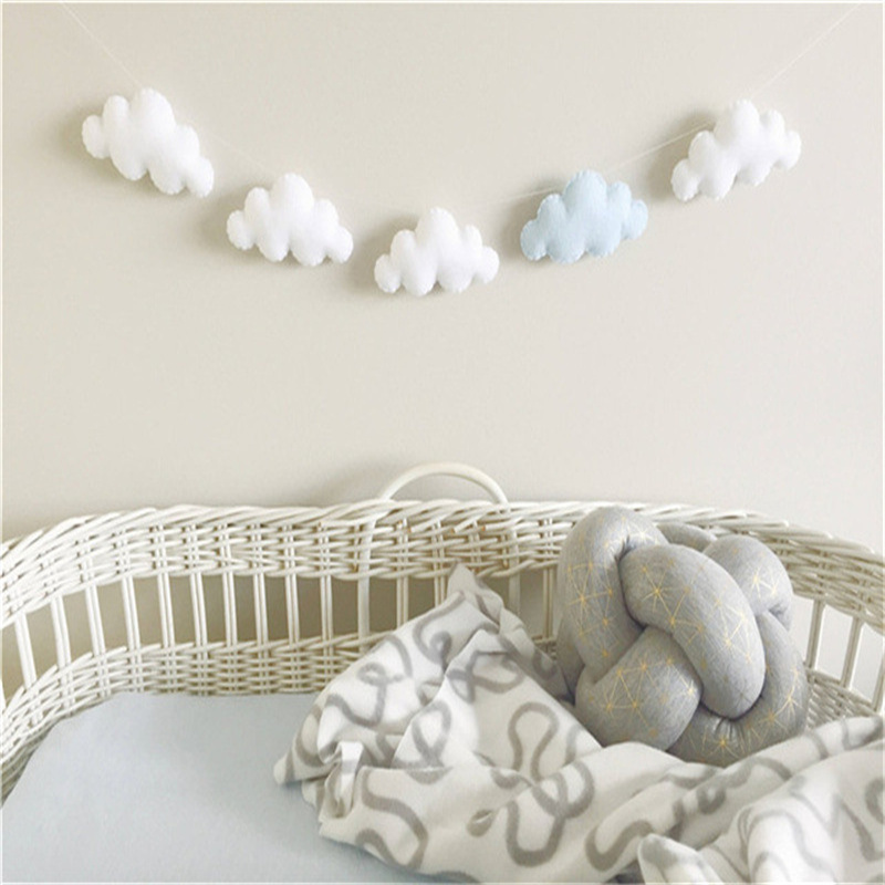 Nordic Felt Cloud Garlands Str - Home Textiles Curtains recension och pris