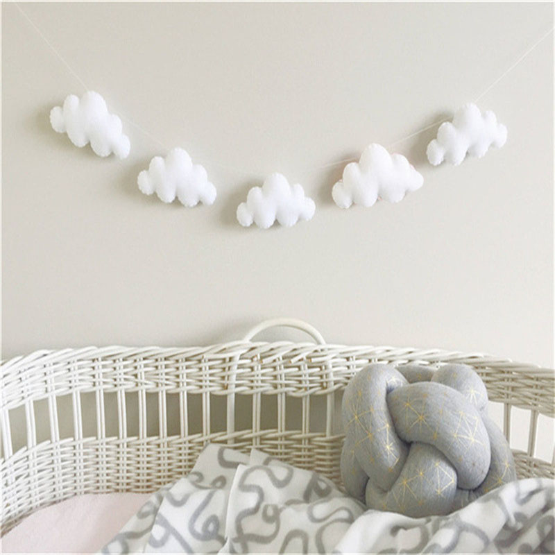 Nordic Felt Cloud Garlands Str - Home Textiles Curtains recension och pris
